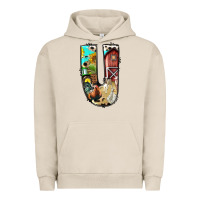 Farm Life Alphabet Lowercase Letters U Urban Hoodie | Teevron