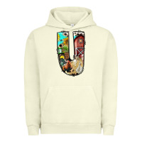 Pigment Pistachio farm life alphabet lowercase letters u Urban Hoodie - BundleAndBundleShop