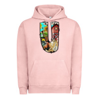 Pigment Salmon farm life alphabet lowercase letters u Urban Hoodie - BundleAndBundleShop