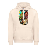 Sandshell farm life alphabet lowercase letters u Urban Hoodie - BundleAndBundleShop