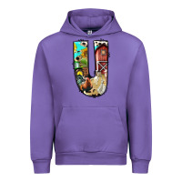 Tulip farm life alphabet lowercase letters u Urban Hoodie - BundleAndBundleShop