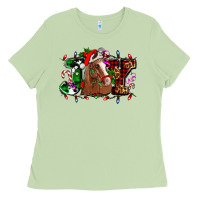 Matcha joy and horse Christmas Ladies Tee - AdoDesignShop
