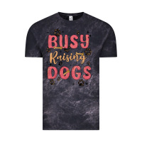 Cloud Black busy raising dogs Vintage Tee - MaliasSmallBusiness