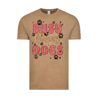 Vintage Coffee busy raising dogs Vintage Tee - MaliasSmallBusiness