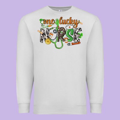 One Lucky Nurse St. Patrick's Day Premium Sweatshirt Designed By Cowgirlartshop