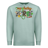 Seafoam One lucky Nurse St. Patrick's Day Premium Sweatshirt - CowGirlArtShop