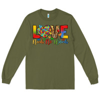 Army Green love needs no words Long Sleeve Tee - LillyAllenDesigns