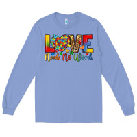 Colony Blue love needs no words Long Sleeve Tee - LillyAllenDesigns
