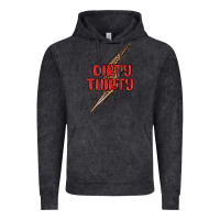 Vintage Black dirty thirty lightning bolt Vintage Hoodie - MaliasSmallBusiness