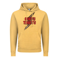 Vintage Mustard dirty thirty lightning bolt Vintage Hoodie - MaliasSmallBusiness