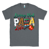 Charcoal Heather living that para life Classic Tee - NancyCooperArtShop