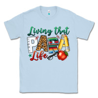 Dusty Blue living that para life Classic Tee - NancyCooperArtShop