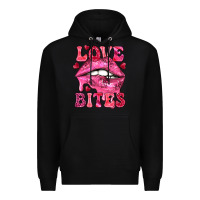 Black Love bites Valentine's Day Premium Hoodie - HowdyJamesFarm