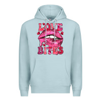 Blue Mist Love bites Valentine's Day Premium Hoodie - HowdyJamesFarm