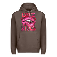 Coffee Love bites Valentine's Day Premium Hoodie - HowdyJamesFarm
