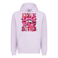 Lilac Love bites Valentine's Day Premium Hoodie - HowdyJamesFarm