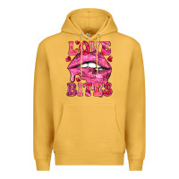 Mustard Love bites Valentine's Day Premium Hoodie - HowdyJamesFarm