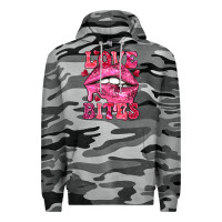 Slate Camo Love bites Valentine's Day Premium Hoodie - HowdyJamesFarm
