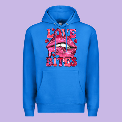 Love Bites Valentine's Day Premium Hoodie Designed By Howdyjamesfarm