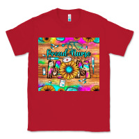 Red proud nurse mom Classic Tee - JahusDesignShop