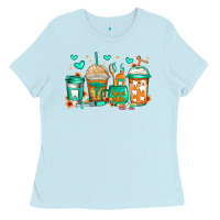 Baby Blue dental life coffee cups Ladies Tee - Jasminsmagicworld