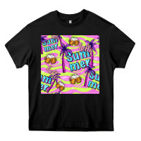 Black hello summer and beer seamless pattern Heavy Core Tee - BundleAndBundleShop