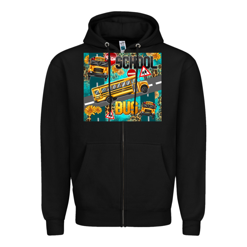 School Bus Zipper Hoodie by texasbilliewilder | Teevron