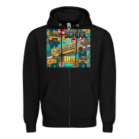 Black school bus Zipper Hoodie - texasbilliewilder
