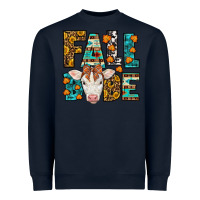 Navy Fall Babe Baby Calf Heavyweight Sweatshirt - LillyAllenDesigns