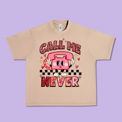 Call Me Never Urban Heavy Tee Designed By Maliassmallbusiness