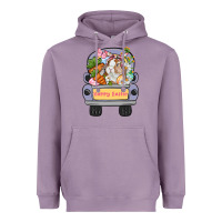 Lavender Happy Easter bunny truck Easter Day Heavyweight Hoodie - CowGirlArtShop