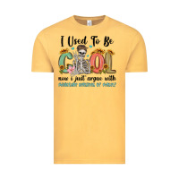 Vintage Mustard i used to be cool now i just argue with miniature Vintage Tee - MaliasSmallBusiness