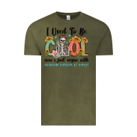 Vintage Olive i used to be cool now i just argue with miniature Vintage Tee - MaliasSmallBusiness
