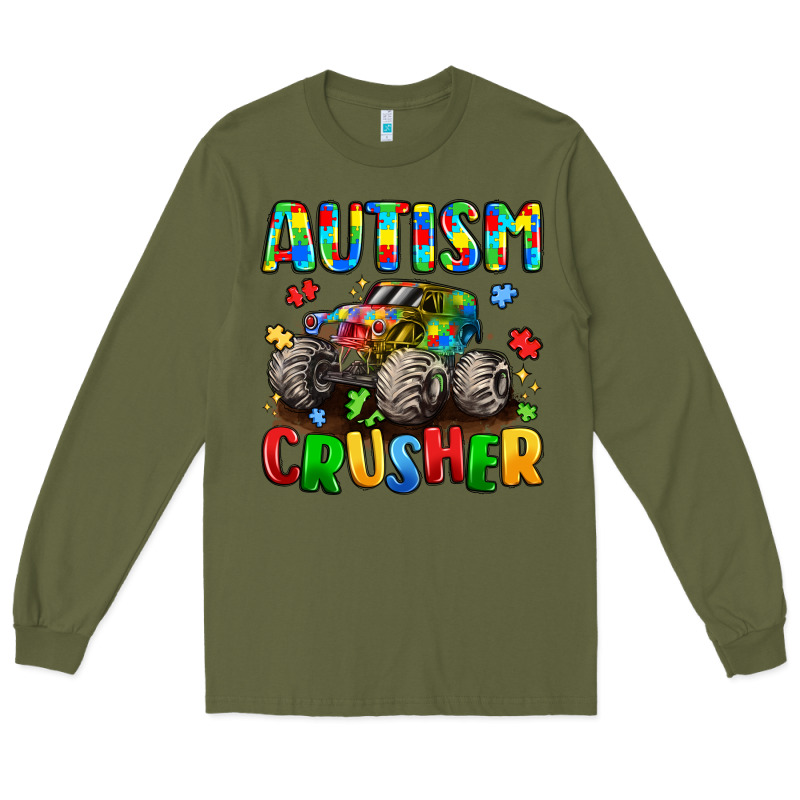 Autism Crusher Long Sleeve Tee by LillyAllenDesigns | Teevron