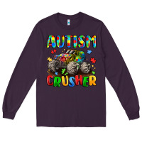 Plum autism crusher Long Sleeve Tee - LillyAllenDesigns