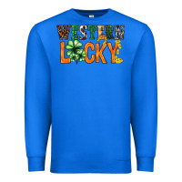 True Royal Western lucky with clover St. Patricks day Premium Sweatshirt - HowdyJamesFarm