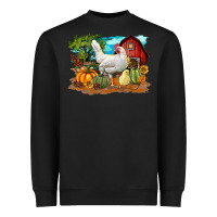 Black Fall Chicken Heavyweight Sweatshirt - LillyAllenDesigns