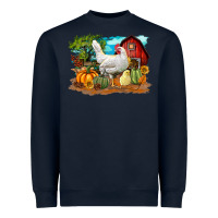 Navy Fall Chicken Heavyweight Sweatshirt - LillyAllenDesigns