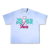 Grape Ice jesus saves Urban Heavy Tee - JahusDesignShop