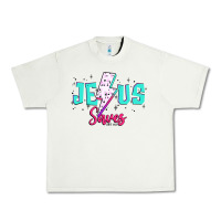 Pistachio jesus saves Urban Heavy Tee - JahusDesignShop