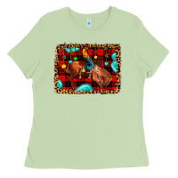 Christmas Rodeo Cowboy Ladies Tee | Teevron