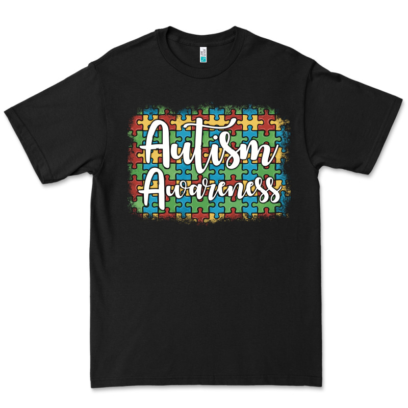 Autism Awareness Puzzle Background Premium Tee by Artiststas | Teevron