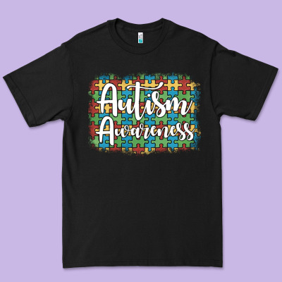 Autism Awareness Puzzle Background Premium Tee Designed By Artiststas