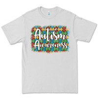 Dove Grey autism awareness puzzle background Premium Tee - Artiststas