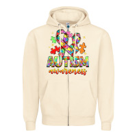 Sandshell Autism Awareness Zipper Hoodie - NancyCooperArtShop