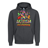 Smoke Autism Awareness Zipper Hoodie - NancyCooperArtShop