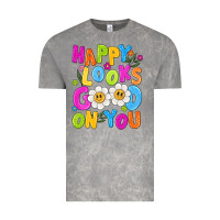 Cloud Rock happy looks good on you Vintage Tee - NancyCooperArtShop