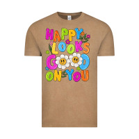 Vintage Coffee happy looks good on you Vintage Tee - NancyCooperArtShop