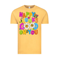 Vintage Mustard happy looks good on you Vintage Tee - NancyCooperArtShop