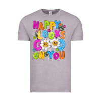 Vintage Zinc happy looks good on you Vintage Tee - NancyCooperArtShop